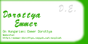 dorottya emmer business card